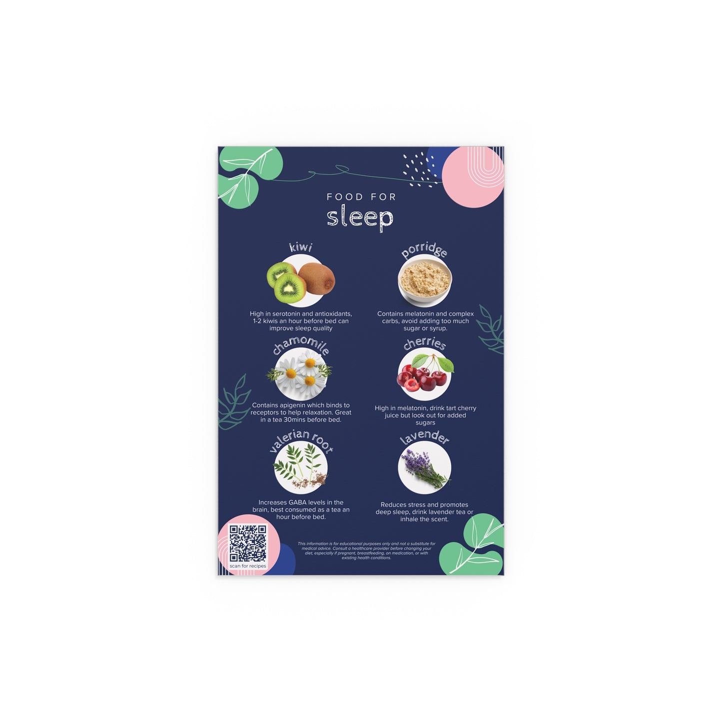 Food For Sleep Silk Poster - Indoor & Outdoor Wall Decor